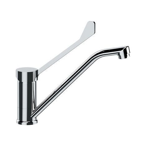 MONOCOMANDO LAVELLO CON BOCCA GIREVOLE CON LEVA CLINICA Cromo