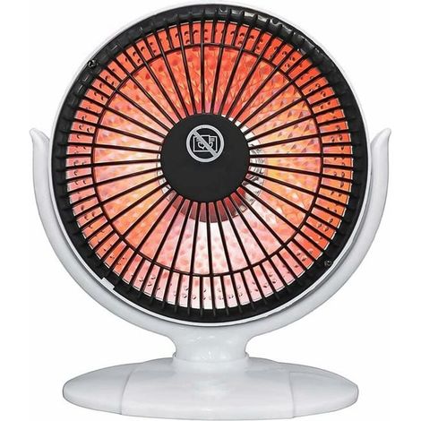 Calefactor portátil, mini calefactor eléctrico, pequeño y compacto, calefactor eléctrico para el hogar o la oficina, blanco. (1/5)