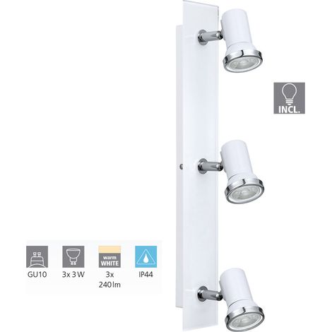 Eglo Tamara 1 Faretto GU10, 3.3 W, Bianco/Effetto Cromato (1/5)
