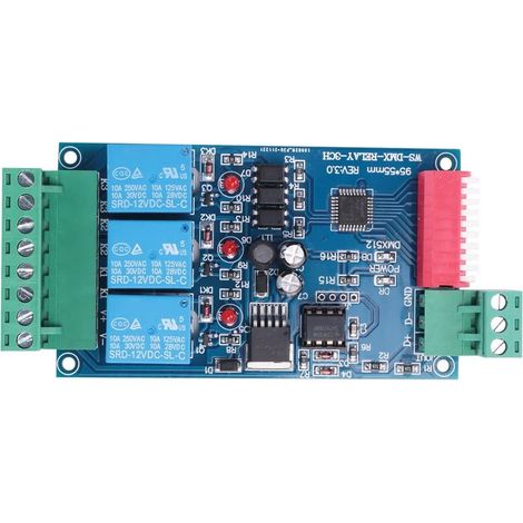 Kit de relais contrôlé DMX512 à 3 canaux 5 A (1/5)
