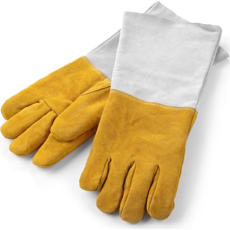 Guantes de cocina de cuero con protección térmica - Hendi 556689