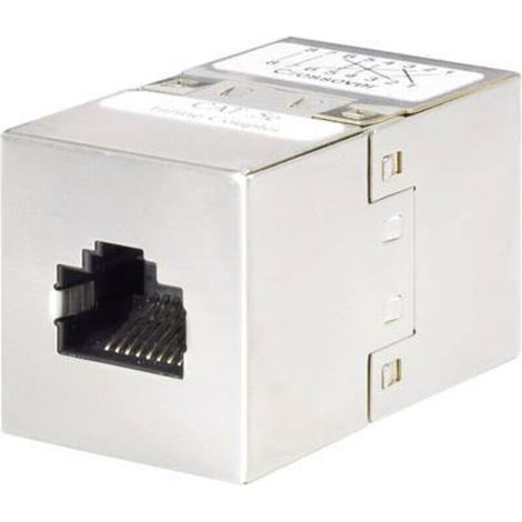Adaptateur réseau RJ45 croisé CAT5e en métal – 2x fiche femelle, référence W076292 (1/2)