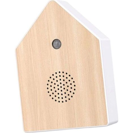 Boîte à effets sonores de chants d'oiseaux : Effets sonores réalistes, adaptés à la création d'une ambiance sonore, avec un design de maison en bois. (1/5)