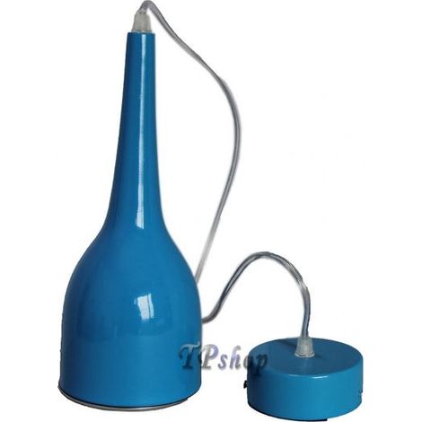 Lampada Lampadario Led Sospensione Faro 12 Led 12 Watt Blu e nero