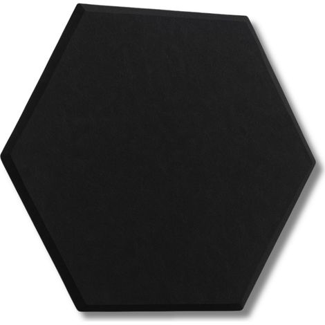 3D-Filzwandpaneele, sechseckig, Kopfstütze, selbstklebend, akustisch, weich, schwarz (1/5)