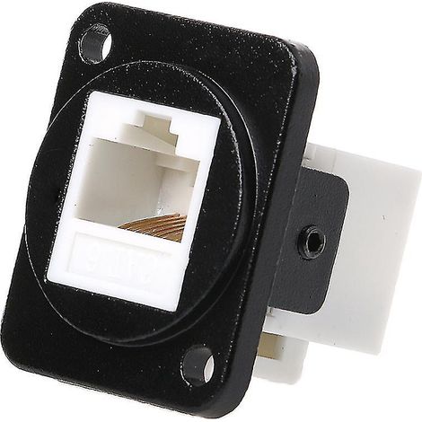Connecteur réseau RJ45, prise métallique pour montage sur panneau D, Cat5e/Cat6