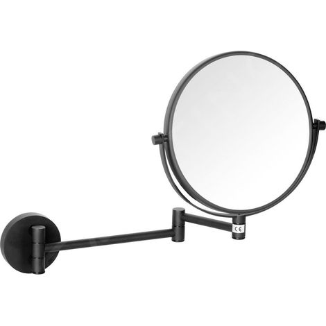 Sapho X-Round - Miroir cosmétique, noir XR006B (1/2)