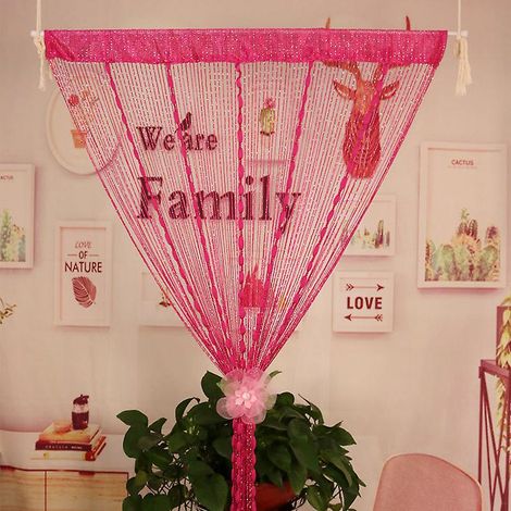 100 X 200 Cm Rideau De Porte Fils, Anti-insectes, Avec Tunnel Coulissant, Lavable, Raccourcissable (1/5)