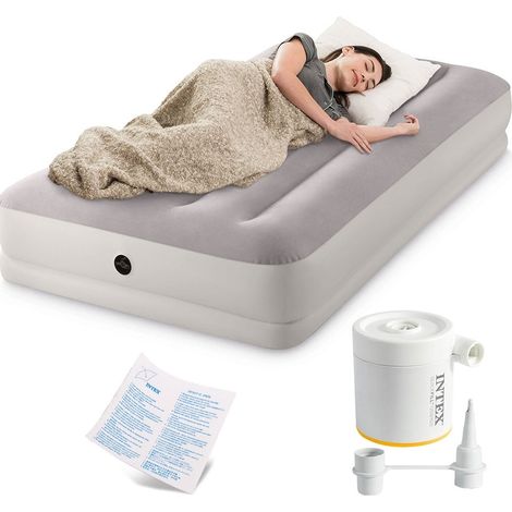 Materasso singolo gonfiabile con pompa USB, 191x99x30 cm (1/5)