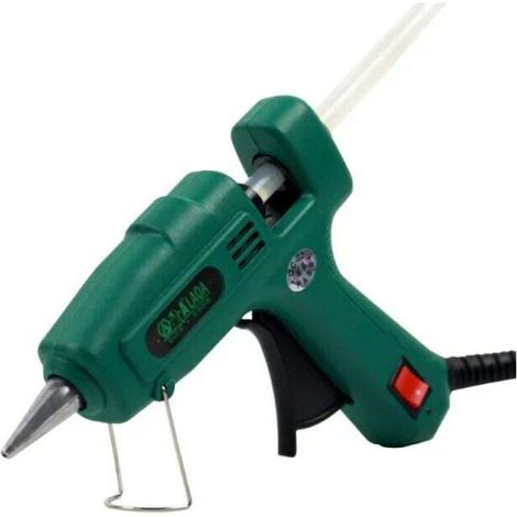 Pistolet à colle à Air thermofusible 25W pour 7mm Batons, Mini pistolet à colle chaude professionnel pour le travail du métal/bois, épingle à cheveux en papier, fleurs en PU, 130mm,150℃ (1/4)