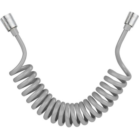 Flexible de douche,Tuyau de douche en mousse avec bouchon en cuivre, tuyau à ressort télescopique, flexible rétractable pour douchette, WC et bidet 3M (1/4)