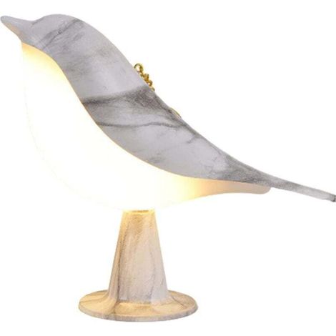 Lampe de table LED en forme d'oiseau, 3 modes, lampe de chevet tactile à intensité variable, lampe de lecture avec aromathérapie, lampe de bureau, veilleuse rechargeable par USB pour chambre à