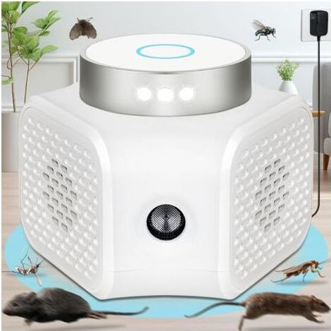 Répulsif Ultrason Souris et Rats Puissant à Large Portée, Repulsif à Souris piège à Taupe pour Intérieur avec Lumière LED, Ultrason Rongeur à Brancher pour Maison, Cave, Grenier, Garage (1/5)