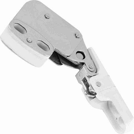 Loquet Bounce Touche Automatique Portes Armoire Cuisine Système Ouvrir par Pression ABS Blanc 1 Kit Fixation 4 Vis (1/5)