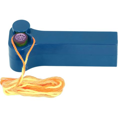 Corde Lanceur Hélice Structure Compacte Couleur Vive Jouet Électrique pour Chat, Enfants, Adultes, Extérieur - Bleu Foncé (1/5)