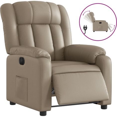 Maison Exclusive - Relaxsessel Elektrisch Cappuccino-Braun Kunstl
