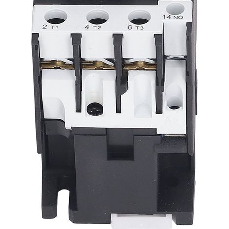 Contacteur électrique 32 A triphasé à contacts argentés, normalement ouvert, pour montage sur rail DIN, 220 V (1/5)