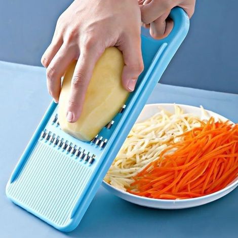 Râpe Légumes Trancheuse Carotte Chou Machines de cuisine Manuel Cutter Accessoires de cuisine Fournitures Choses utiles (Blue) (1/3)