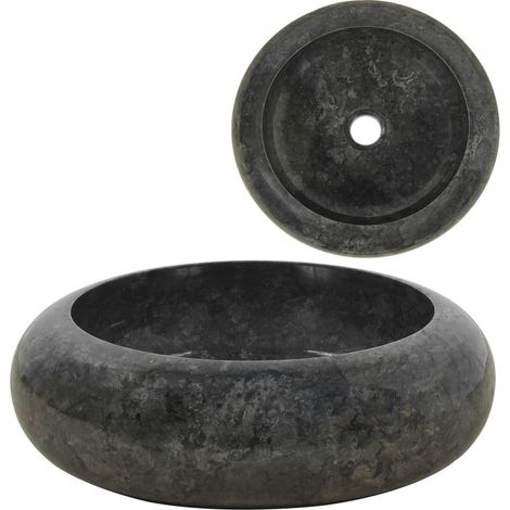 Lavabo 40 x 12 cm Marbre Noir (1/5)