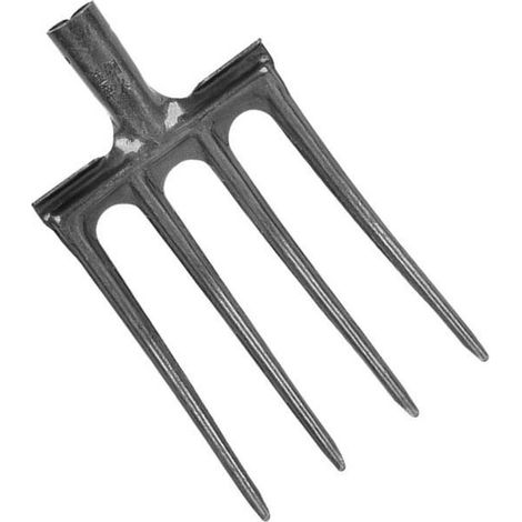 Fourche à bêcher de jardin - - 5 dents - Acier à haute teneur en carbone (1/4)