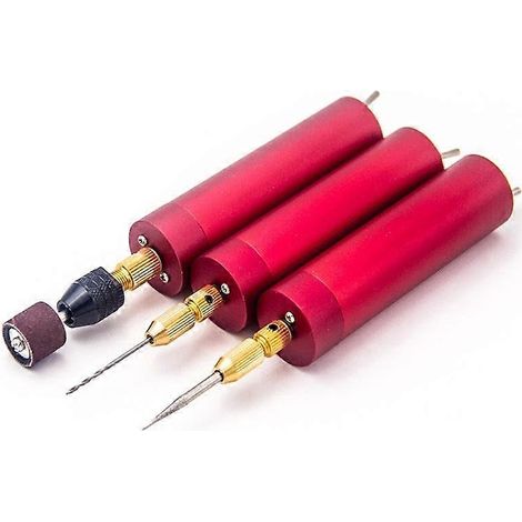 Kit de perceuse électrique portable en aluminium pour bricolage, comprenant des forets hélicoïdaux et des outils rotatifs, idéal pour la fabrication de bijoux et le moulage de résine. (1/5)