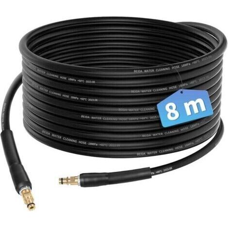 8M Flexible Tuyau pour Kärcher K2 K3 K4 K5 K6 K7 Nettoyeur Haute Pression Accessoires Rallonge Tuyau de Rechange Pièces Détachées Tuyau D'extension avec Connecteur Rapide Poignée (1/4)