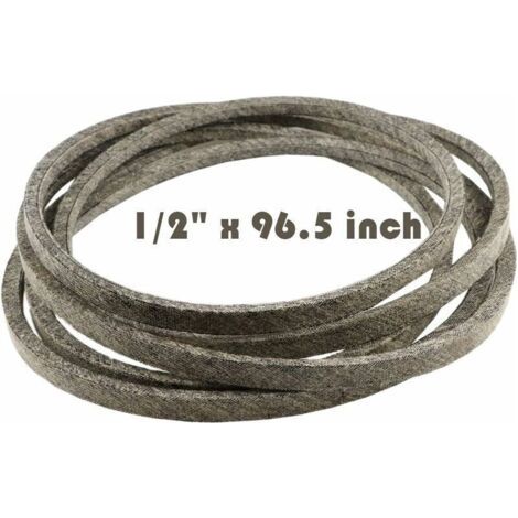Cinghia di trasmissione per piatto di taglio e lama del trattorino rasaerba CUB Cadet 954-04060, 954-04060A, 954-04060B, 1/2" x 96,5", realizzata in Kevlar.