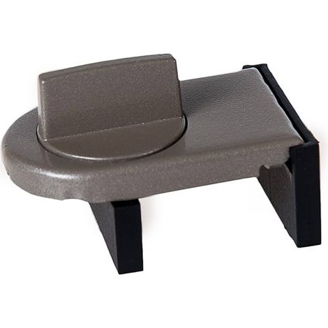 Ensemble de verrouillage de sécurité en deux parties pour fenêtre coulissante - PVC/alliage d'aluminium/acier, avec verrouillage de sécurité enfant et fonction antivol, fabriqué en plastique/acier/all (1/4)