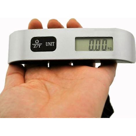Balance à bagages numérique portable, capacité de 50 kg, écran LCD, vous permet de vérifier le poids avant l'embarquement, à l'aéroport ou à domicile.-AquaForge (1/5)