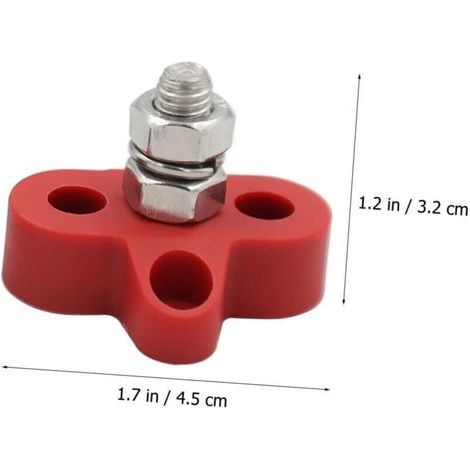 Barra di distribuzione elettrica per veicoli – Morsettiera con viti in acciaio inox, facile installazione su camion, camper e imbarcazioni. (1/3)