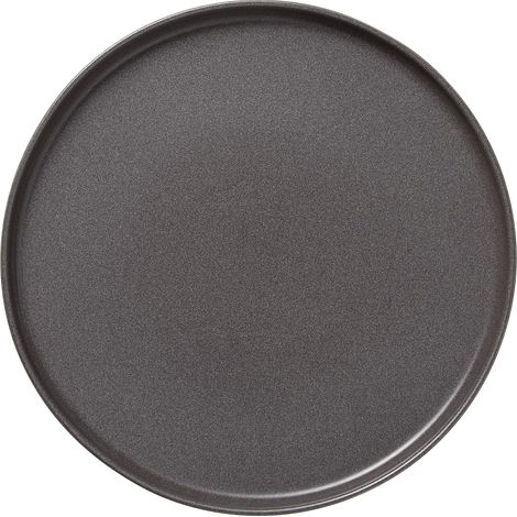 Lot de 4 assiettes en Grès Gris pierre H 30 mm Ø 330 mm - Was Germany