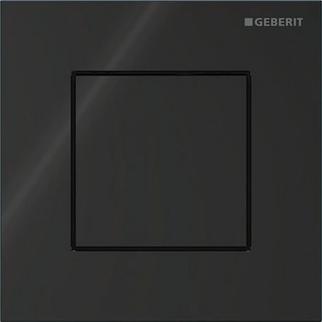 Geberit - Plaque de commande pneumatique pour urinoir type 40, verre/noir 116.217.SJ.1 (1/4)