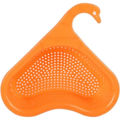 Panier de vidange d'évier de cuisine Swan, grille de vidange triangulaire, filtre d'évier Swan à suspendre au robinet.-Orange (1/4)