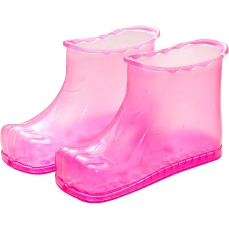 Bottes de massage des pieds chaussures de bain de pieds (16,5 cm-rose rouge)