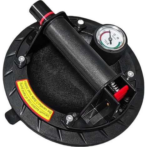 Ventouse pour carrelage Ventouse Avec manomètre Charge maximale : 200 kg Avec boîte à outils portable Pour stratifié, carrelage, verre, métaux, marbre (1/5)