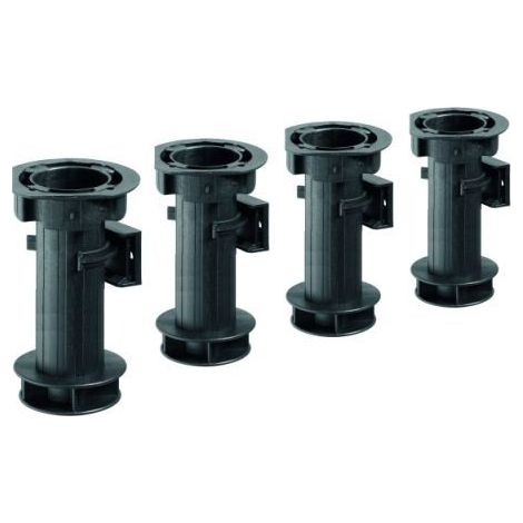 Hettich Sockelverstellfuß-Set Kunststoff 25 x 150-170 mm schwarz Möbelbeschläge