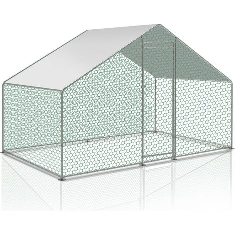 SWANEW Pollaio recinto esterno pollaio pollaio box per animali 3x2x2m pollaio