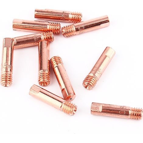 10PCS Embouts de contact MIG MAG M6 0,8/1,0mm MB-15AK Buse soudure torche métal haute qualité (1/5)