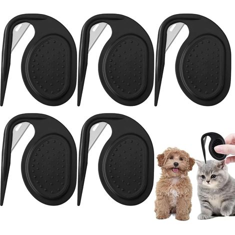 Ensemble de 5 peignes démêlants pour animaux de compagnie wxsp, couteau démêlant pour chat avec lame en acier, peigne multifonctionnel 3 en 1 pour l'épilation, outil de démêlage pour chien, peigne pou (1/5)