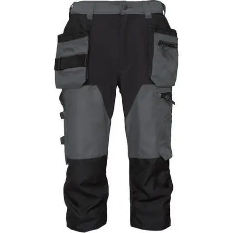 Pantalones de trabajo BoSafety con detalles elásticos, talla Mashup Plus, color gris 60 (1/3)
