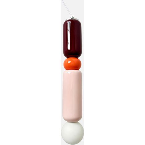 Sospensione interna in ceramica e vetro, Ø8cm (1/3)