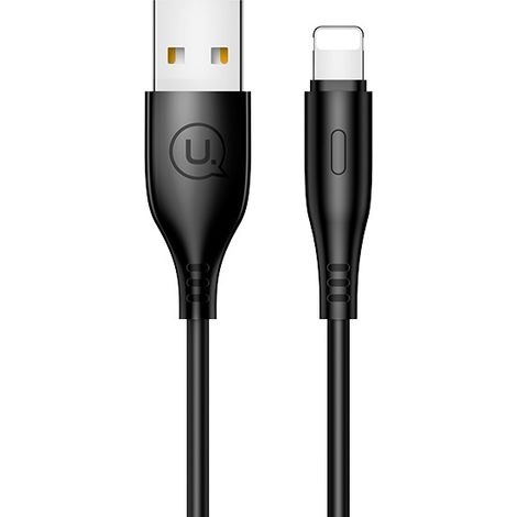 Usams Kabel U18 Lightning 2A Schnellladung 1m schwarz/schwarz SJ266USB01 (US-SJ266) (1/5)