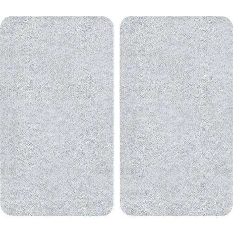 WENKO Protezione per piano cottura in vetro, protezione per piano cottura a induzione, set di 2, vetro temperato, 50x32 cm, trasparente (1/5)