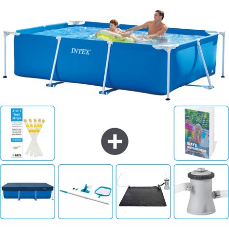 Intex Piscina con estructura Rectangular - 260x160x65 cm - 7-piezas  S67