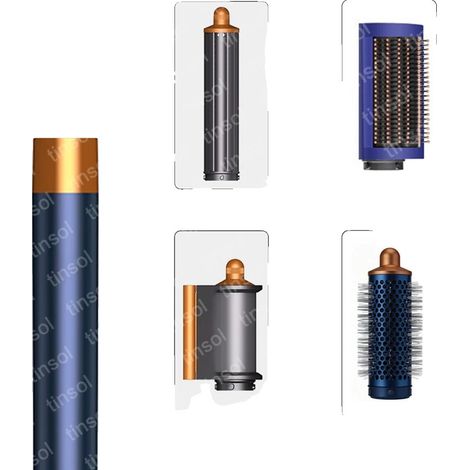Asciugacapelli, design multifunzionale, prestazioni ad alta velocità, 4 in 1 - BLUE TREASURE, spina UE 220V-240V (1/2)