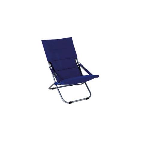 POLTRONA ACCIAIO PIEGHEVOLE BLU  cm.50x94x63h.    VETTE