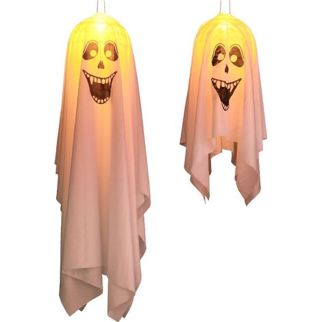 Halloween Lights Ghost, Led Lights Hanging Ghost Lights Lighting Pour Halloween Garden Party Window (1/4)