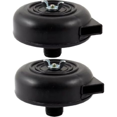 2 stücke Luft Kompressor Filter Auspuff Stille Gewinde Schwarz 20mm (1/4)