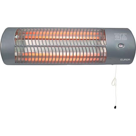 Radiatore elettrico Eurom qh1203 1200W parete 2 livelli