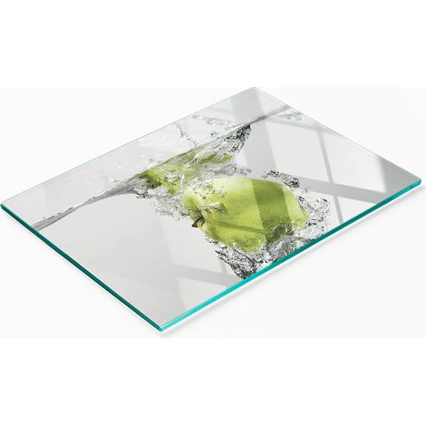 Vassoio decorativo in vetro per snack a forma di mela sott'acqua, 80x52 cm (1/5)